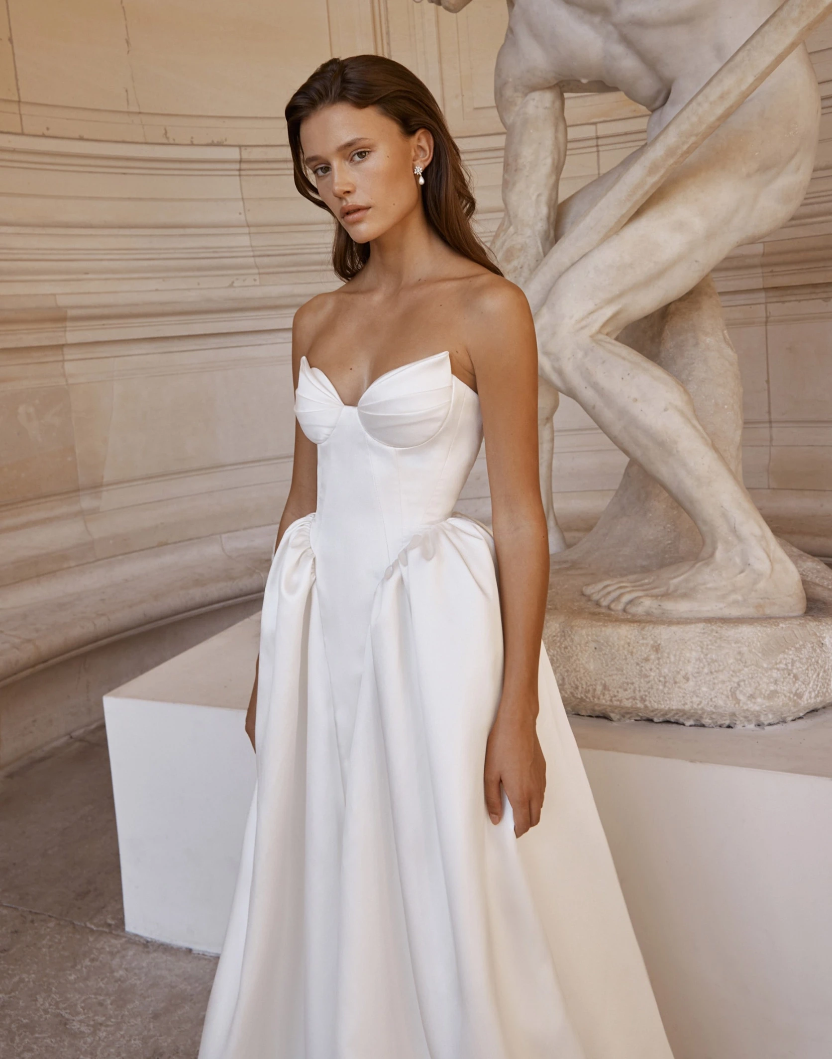 Morgan Davies Bridal Model wearing a gown by Alon Livné