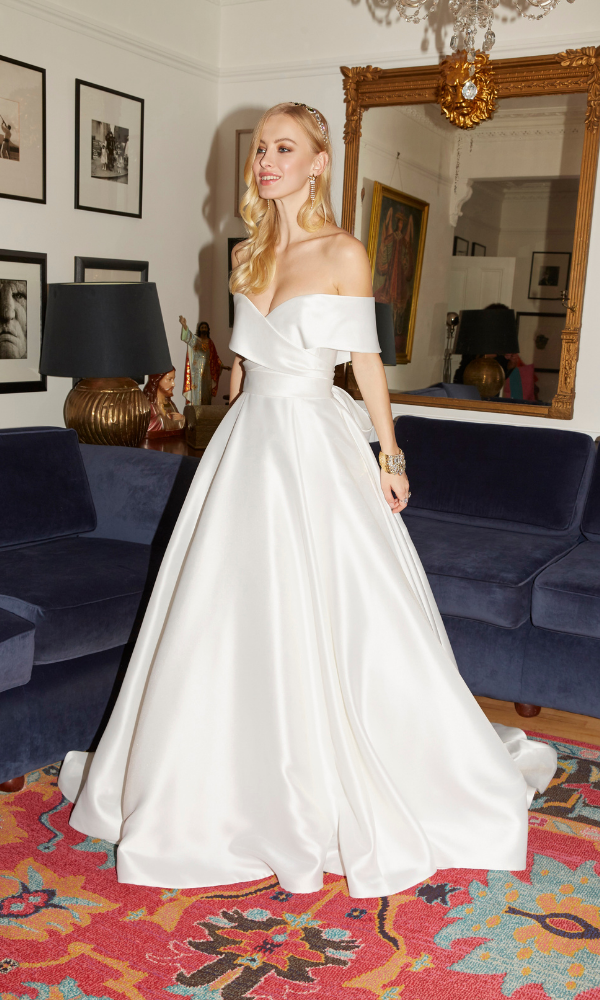 Morgan Davies Bridal Model wearing Alan Hannah Bridal dress