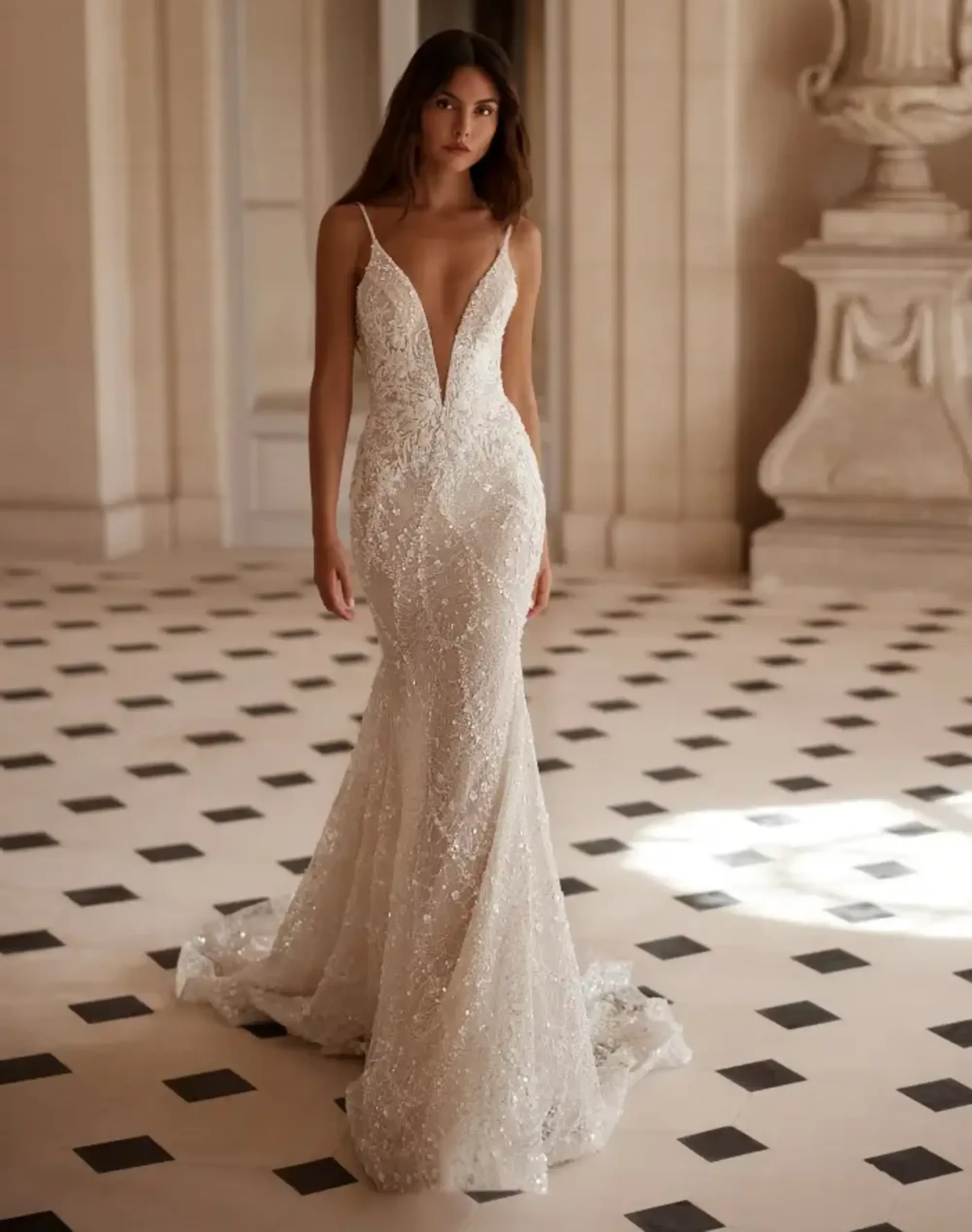 Morgan Davies Bridal Model wearing Yedyna Bridal dress
