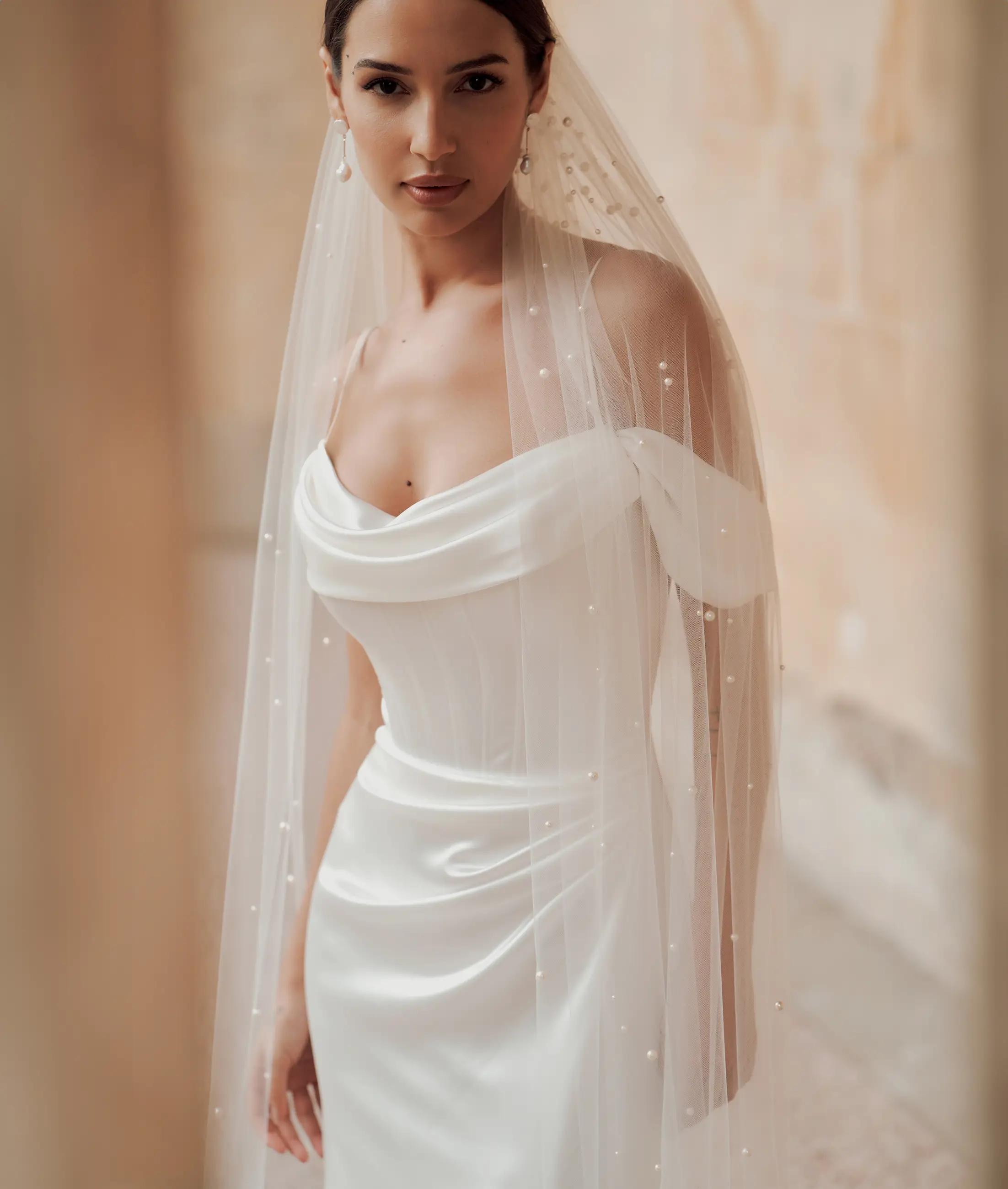 Morgan Davies Bridal Model wearing Stephanie Allin Bridal dress