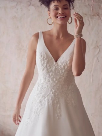 Maggie Sottero PAXTON #3 All Ivory (gown with Ivory Illusion) thumbnail