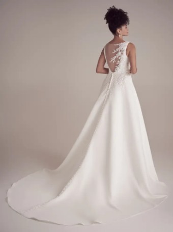 Maggie Sottero PAXTON #1 All Ivory (gown with Ivory Illusion) thumbnail