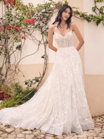 Maggie Sottero HAVANA #0 default All Ivory (gown with Ivory Illusion) thumbnail