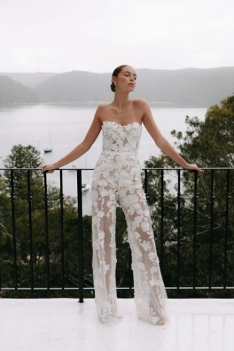 Alena Leena Gerbera Jumpsuit #0 default Ivory/Nude thumbnail