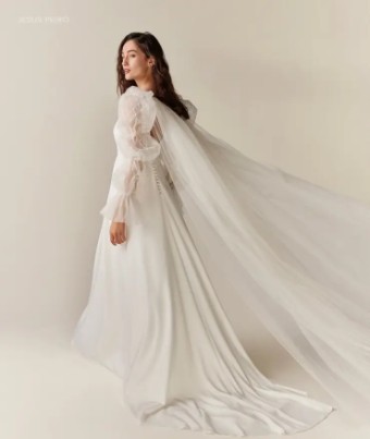 Jesus Peiro 2530 dress and cape #1 Ivory thumbnail