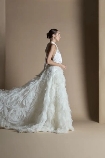 Halfpenny London Ruffle Rose Skirt #1 default Ivory thumbnail