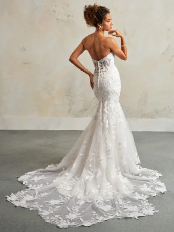 Maggie Sottero BRIDGET (24MS731A01 - sparkle tulle 1) #7 default Ivory over Soft Blush (gown with Natural Illusion) thumbnail