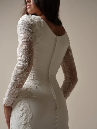 Maggie Sottero NAVI LEIGH (24MC795C01) #3 default All Ivory (gown with Ivory Illusion) thumbnail