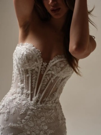 Maggie Sottero BENJIE (25MB271B01 - Lined bodice, Chantilly lace) #4 default Ivory thumbnail