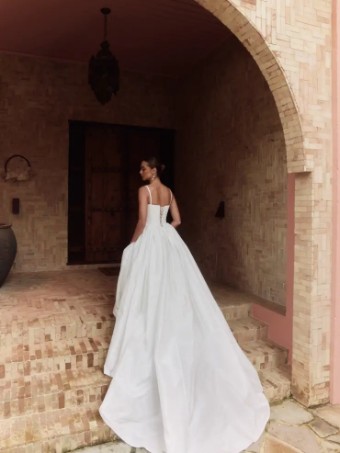 Alena Leena Protea #2 Ivory Matte Taffeta thumbnail