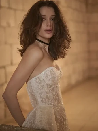 Maggie Sottero JOVIENNE (25SZ884A01 - Unlined bodice) #4 default Ivory Over nude thumbnail