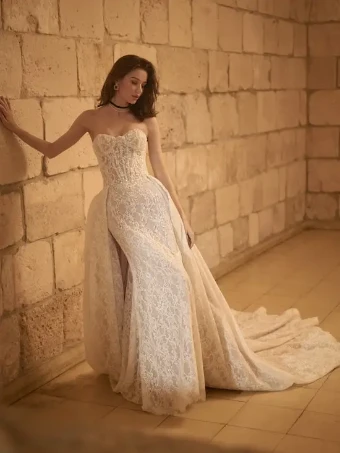 Maggie Sottero JOVIENNE (25SZ884A01 - Unlined bodice) #0 default Ivory Over nude thumbnail