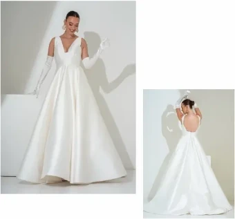 Freda Bennet Wedding Dresses Hollis #1 default Pale Mikado thumbnail
