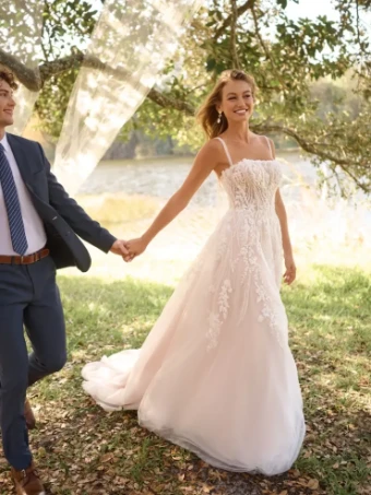 Maggie Sottero ANGIE (25RK903A01 - Unlined bodice, Sparkle tulle) #4 default Ivory/Silver Accent/Blush thumbnail