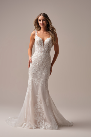 Maggie Sottero CANDICE (25RS918A01 - Unlined bodice, Sleeveless, Glitter tulle) #0 default Ivory thumbnail