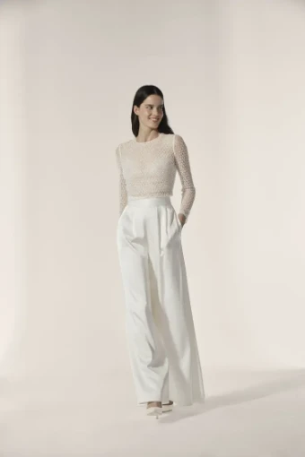 Jesus Peiro Wedding Dresses 2662 (Trousers and Top) #0 default Ivory thumbnail
