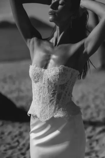 Alena Leena Wedding Dresses Begonia Lace Corset And Skirt #3 default Ivory thumbnail