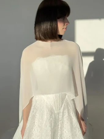 Milla Nova Wedding Dresses Amalia Cape #0 default Ivory thumbnail