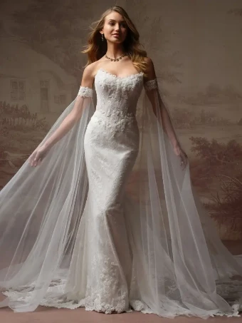Maggie Sottero COLLETTE (F6MB076A01 - Unlined bodice) #3 All Ivory (gown with Ivory Illusion) thumbnail