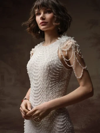 Maggie Sottero OLETA (F6SK087B01 - Fully lined bodice) #2 All Ivory (gown with Ivory Illusion) thumbnail