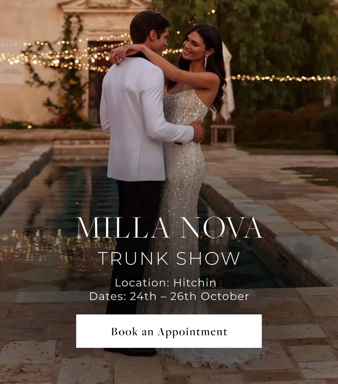 Milla Nova Trunk Show Banner for Mobile